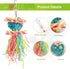YUEPET 4 Pack Bird Shredder Toys - Small Parrot Chewing Toys for Parakeets, Parrotlets, Lovebirds, Cockatiels