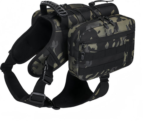x JUMAHE Dog Backpack for Hiking & Camping, Detachable Dual-Sided Pack for Large Dogs 60-100lbs, Waterproof Fabric