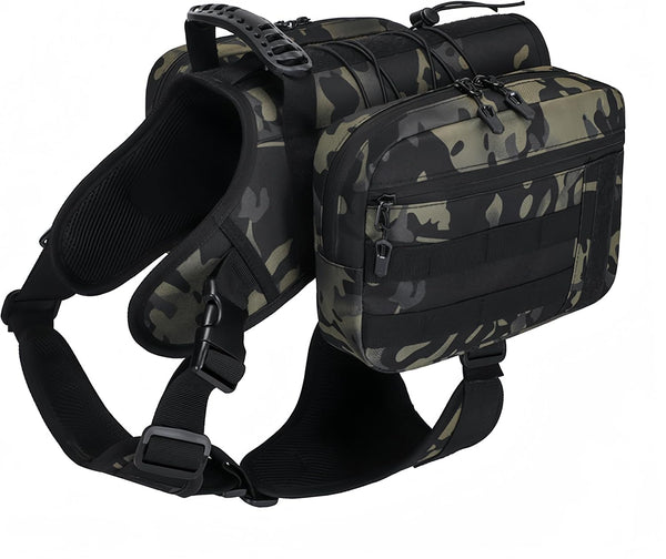 x JUMAHE Dog Backpack for Hiking & Camping, Detachable Dual-Sided Pack for Large Dogs 60-100lbs, Waterproof Fabric