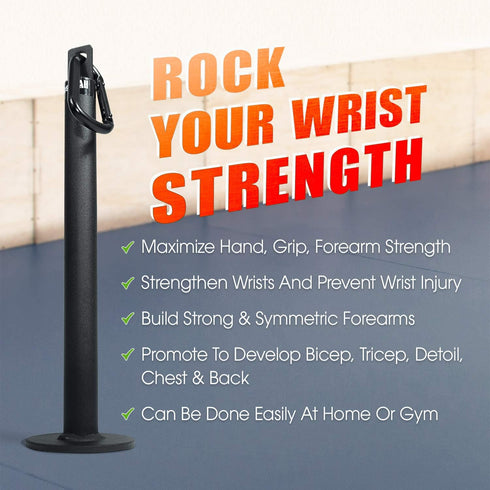 Yes4All Weight Plate Loading Pin 1 inch and 2 inch for Fitness LAT Cable Pulley System Gym Equipment with Tricep Rope