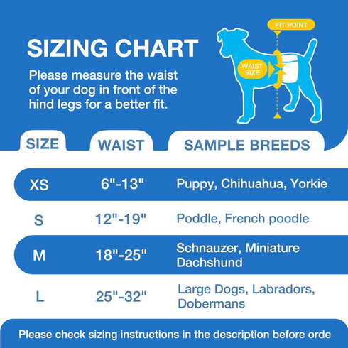 60ct, Dono Dog Diapers Male, Disposable Male Dog Wraps Ultra Absorbent Doggie Diapers, Rapid-Dry Leak-Proof Puppy