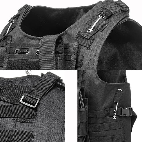 Lightweight Adjustable Tactical Vest with Removable Pouch by AZB