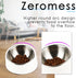 Super Design Mess Free Slanted Dog Bowl, 15° Tilted Non-Skid Feeder for Dogs and Cats, White, 0.5 Cup