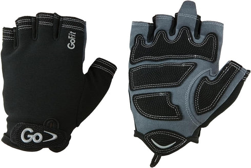 GoFit Xtrainer Cross Training Gloves for Men, Medium, Diamond-Tac Palm Workout Gloves