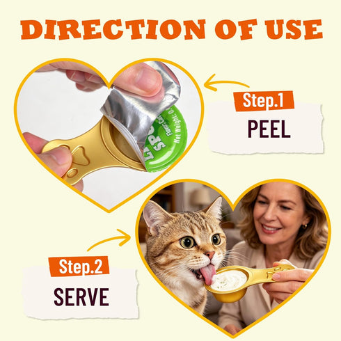 Vitamins&70% 10.16 oz (24 Lickable Cat Grass Treats with Lick-Up Spoons, Healthy Cat Grass Wet Cat Snacks for Hairball