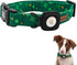 Elegant little tail Airtag Dog Collar, St Patrick's Day Pet Collar with Airtag Holder, Adjustable Cute Puppy Collar for