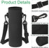 2pcs 40 oz uxcell Neoprene Water Bottle Sleeve with Strap, Insulated Water Glass Bottle Carrier Bag Collapsible Drink