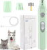 Dog Nail Grinder, 2-Speed Rechargeable Nail Trimmers for Large, Medium & Small Dogs, Quiet Grooming Tool for Cats