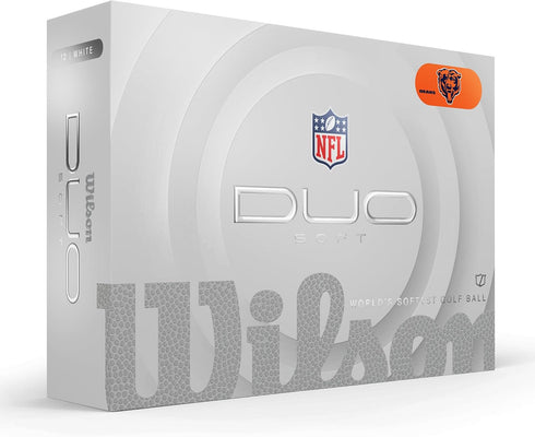 2025 12 WILSON Duo Soft NFL Golf Ball - Balls, White, Atlanta Falcons