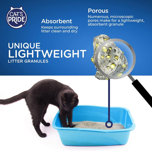 Cat's Pride Premium Lightweight Clumping Litter, 10 Pounds - Complete Care, Hypoallergenic, Unscented, Multi-Cat