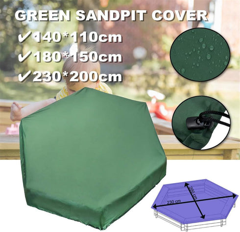 GZLMMY 2(L*W):180*150cm/71*59inch) Hexagonal Sandbox Cover with drawstring,waterproof Oxford cloth protective cover