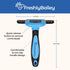 Deshedding Brush for Short Haired Dogs & Cats, Highly Effective Grooming Comb for Shedding Short Hair