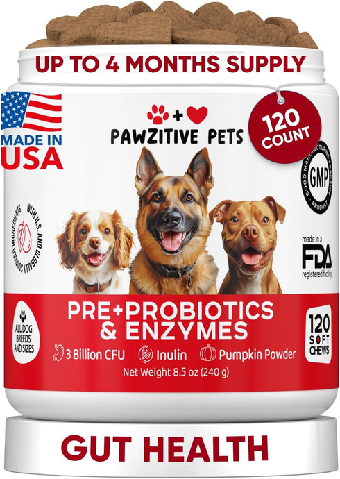 Probiotics for Dogs Digestive Health - Probiotic Chews for Gut Health, Itchy
