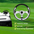 Universal Golf Cart Steering Wheel - Skid Steering Wheel for Club Car EZGO RXV, TXT, Yamaha, Precedent, Tempo, DS
