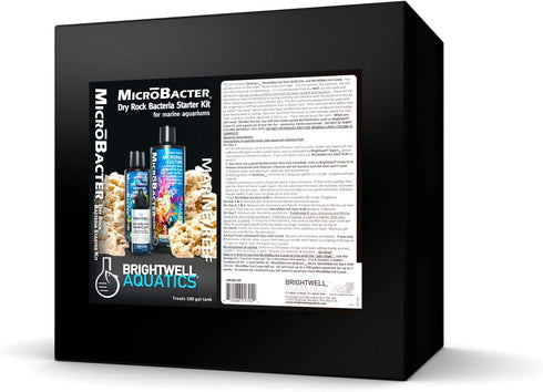 Brightwell Aquatics MicroBacter Dry Rock Bacteria Starter Kit for Aquariums