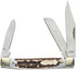 Uncle Henry Next Gen Staglon 807UHCP JR Folding Knife, 3-Blade with Staglon Handle
