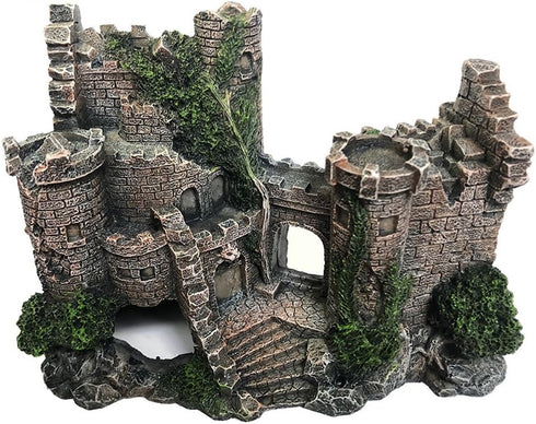 Aquarium Ornaments Resin Castle Decorations - Eco-Friendly Fish Tank Supplies