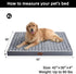 WESTERN HOME WH Large Dog Bed for Large, Jumbo, Medium Dogs, Orthopedic Waterproof Mattress with Removable Washable