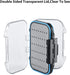 Gonex Fly Boxes for Fly Fishing, Two-Sided Waterproof Lightweight Box with Transparent Lid, 4.1"x 3.0"x 1.2", Grey