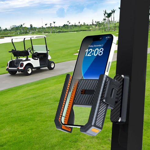 PXIRQ N52 360 Magnetic Golf Cart Phone Holder: Magnet Base & Rotatable Cellphone Mount, Universal Fits EZGO Club Car