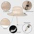 Sun Hat for Men/Women, Waterproof Wide Brim Fishing Hat, UPF 50+ Foldable Boonie Hat for Hiking Garden Safari Beach