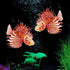 HEEPDD Artificial Glowing Fish - Luminous Fake Lion Fish Aquarium Ornament (Red)