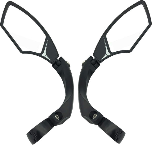 Hafny New Handlebar Bike Mirror, HD Blast-Resistant, Adjustable Rotatable Rearview Mirror for Bicycle