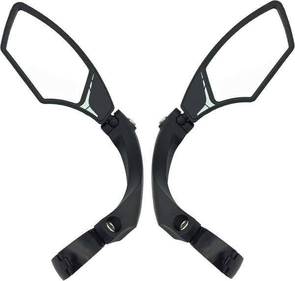 Hafny New Handlebar Bike Mirror, HD Blast-Resistant, Adjustable Rotatable Rearview Mirror for Bicycle