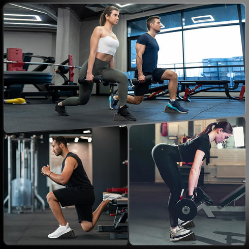 Squat Wedge Elevated Squats Block: Portable Ergonomic Equipment for Full Range of Motion, Improve Strength, Stability,
