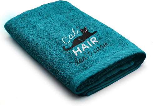 DAN RIVER 100% Cotton Dog Bath Towel, Ultra Soft 450 GSM, Quick Drying, Lint-Free Cat and Dog Grooming Towel, 20x40