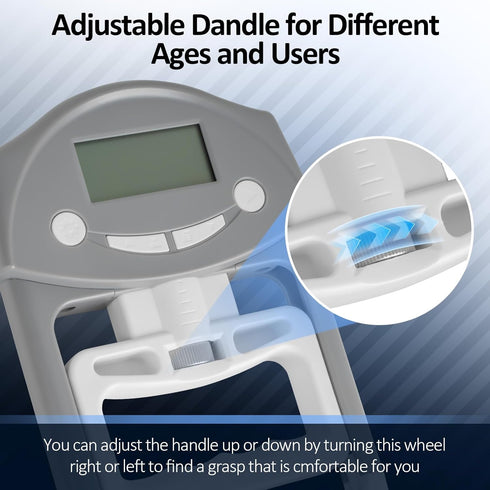 Grip Strength Tester, Electronic Hand Grip Dynamometer, 220 Lbs / 99 Kgs Hand Exerciser for Sports, School, Home