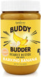 BUDDY BUDDER Barkin' Banana, 100% Natural Dog Peanut Butter, 17oz Jars, Healthy Treats for Dogs
