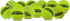 PetSport TuffSqueaks Yellow Tennis Ball Dog Toys, 12 Pack Small (1.8") Durable Non-Toxic Felt & Rubber