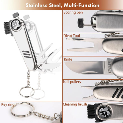 Golf Accessories Kit with High-Grade Handbag, Golf Balls, Rangefinder, and More for Men and Women