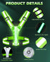 Zacro LED Reflective Vest for Running, Rechargeable Light Up Running Gear with 5 Colors, Adjustable for Men, Women, Kids