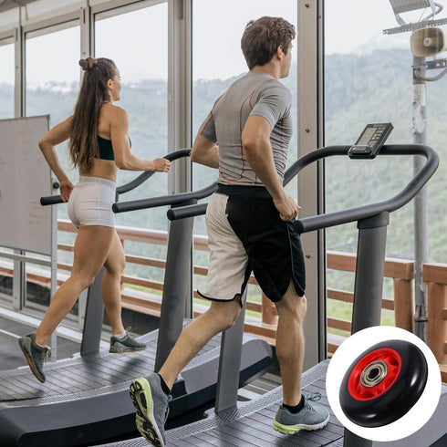 HONITANO 4Pcs Fitness Roller Wheels for Gym Equipment Plastic Pulley Replacement for Treadmills Stationary Bikes Smooth