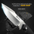 NedFoss Survival Knife with Fire Starter, Kydex Sheath, 9.25" Full Tang Camping Knife for Outdoor Hunting Fishing