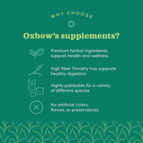 3 6 4.2 oz Oxbow Natural Science Skin & Coat Support, Supplement for Rabbit & Guinea Pig, Made with Oxbow Timothy Hay