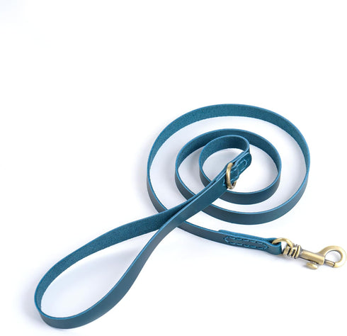 Genuine Leather Dog Leash - Soft Touch Rustic Leather, Vintage Style, Secure Grip for Small Dogs, Training Leash