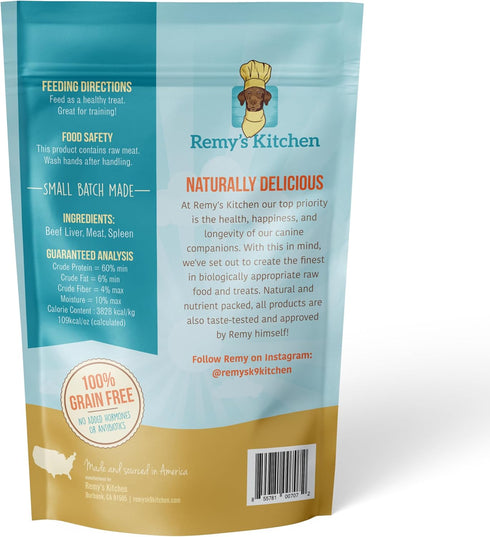 Beef Meat Medley Freeze Dried Dog Treats, USA Sourced, Human-Grade, All Natural, Grain Free - 3 oz