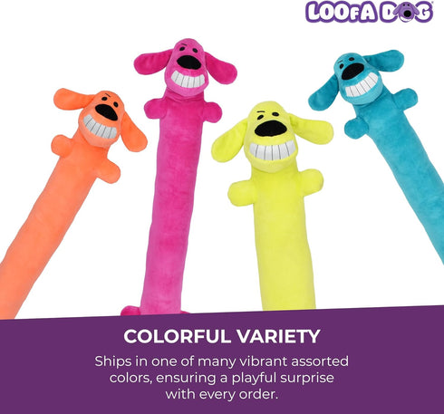 (1 Count, 24, Multipet Original Loofa Dog Plush Toy - Squeaky Toy for All Dogs - Extra Soft Plush - Stuffed Animal Dog