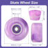 PATIKIL 8 Pack Roller Skate Wheels 58mmx32mm, Quad Roller Skate Wheels with ABEC-9 Bearing & 2 Toe Stoppers