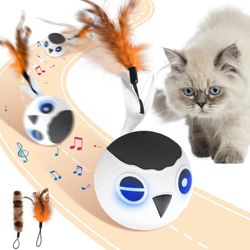 ORSDA Cat Ball Toys, Interactive Cat Toy for Indoor Bored Indoor Cats