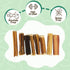 2-4" (8oz) Nature Gnaws Bully Stick Bites for Small Dogs - Long Lasting for Light Chewers and Puppies - Natural Beef