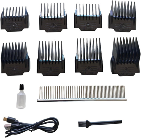 VCM 2 1 Trimmer Dog Clipper in Grooming Kit Electric Rechargeable Cordless Shaver Replaceable Paw Blade Low Noise