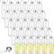 Zubebe 40 Pcs 10 oz Reusable Water Bottles, Clear Bottles with Stainless Steel Leak Proof Lids for Beverages