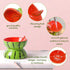 Hamiledyi 5In Elevated Wide Ceramic Cat Bowl for Food and Water, Anti Vomiting Tilted Pet Feeder Dish (Watermelon)