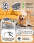 Elevated Dog Bowls, Feeder with 2 Stainless Steel Bowls & 1 Slow Feeder, Adjustable Height Stand