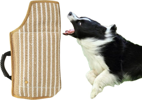 Morezi Dog Bite Sleeve Training Protection, Fits Both Sleeves, Small Dogs Tugging Toy (Yellow, Short)
