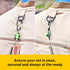 SF Strongest Magnetic Net Release Keychain, Fly Fishing Net Retractor with Retractable Coiled Lanyard Carabiner Clip